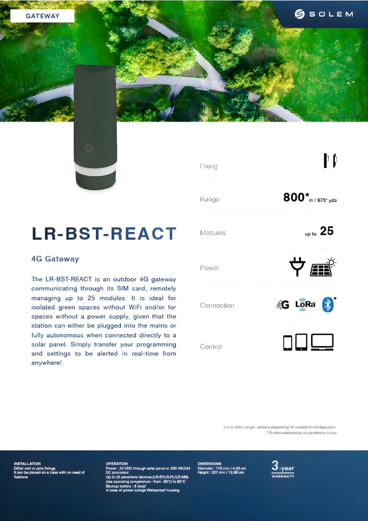 LR-BST-REACT 4G Outdoor Gateway