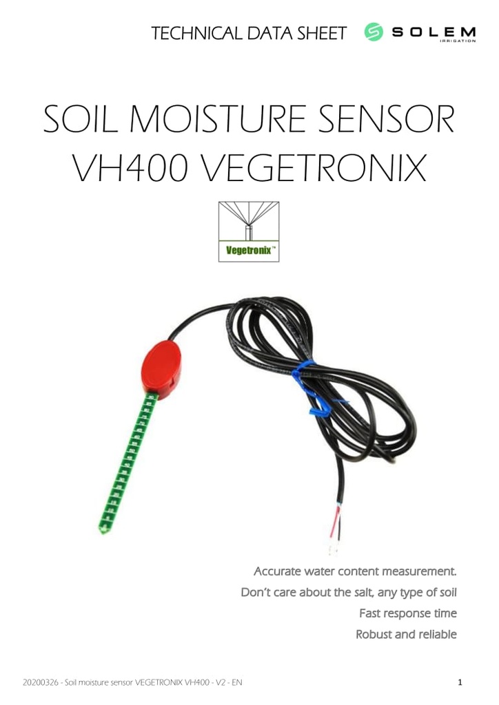 VH400 VEGETRONIX Humidity Probe